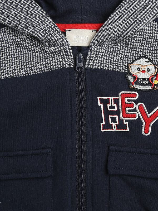 Fleece Cardigan  With Hood image number 4